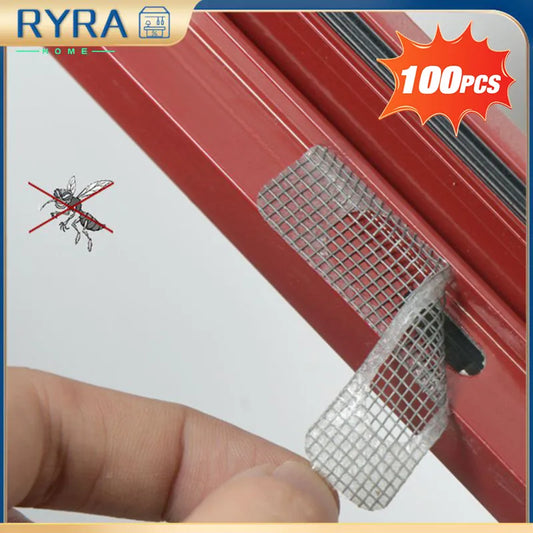 Say Goodbye to Pesky Insects: 50/25/15pcs Adhesive Anti-Mosquito Net Patches - Fix Net Window Screen Repair Stickers for Home - Keep Flies and Bugs Out with Ease