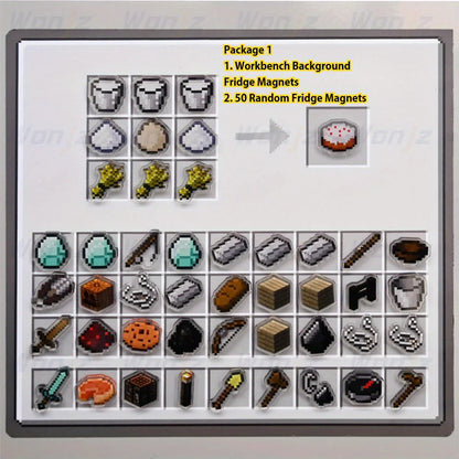 Premium Pixel-Style Fridge Magnets – High-Definition Gamer Magnets for DIY Projects and Home Decor