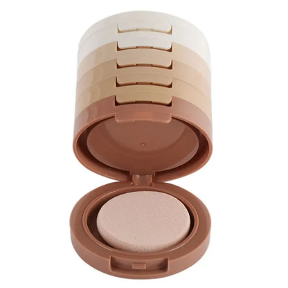 5-Color Concealer Contouring Powder – Oil Control, Brightening Loose Setting Powder for Skin Tone