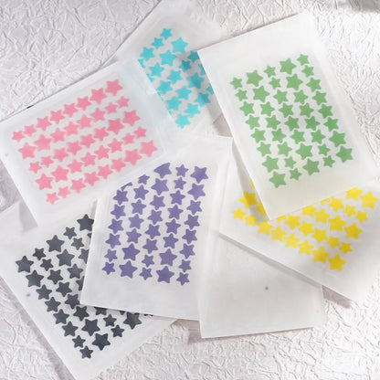 Colorful Star-Shaped PE Pimple Patches – Invisible Acne Spot Stickers for Skin Care and Makeup Concealer