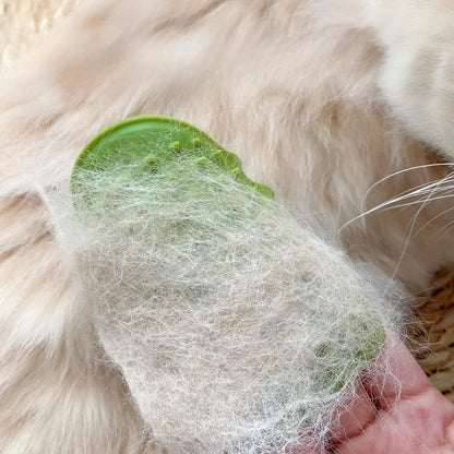 Pet Cat Hair Removal Comb - Self Cleaning Grooming Massage Brush & Wall Corner Scratcher for Kittens