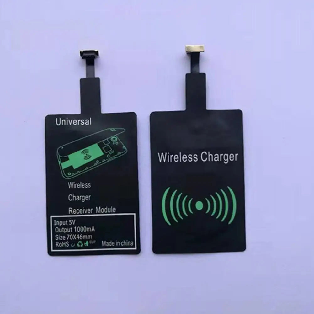 Type-C Wireless Charging Receiver Ultra-Thin Fast Charging Adapter – Stable Wireless Charger Patch for Samsung, Huawei & Xiaomi
