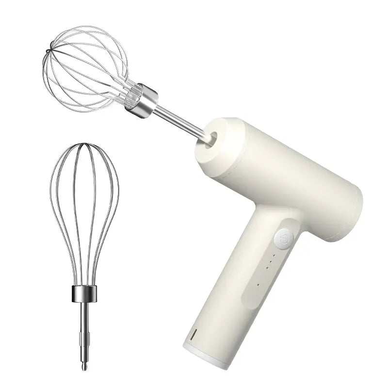 Wireless Electric Handheld Mixer – 3-Speed Portable Egg Beater for Baking, Dough & Cream