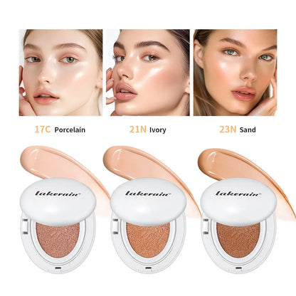 NEW Glow CC Cream Foundation Cushion – Waterproof, Long-Lasting Brightening Face Base Makeup for Women, Korean Cosmetics
