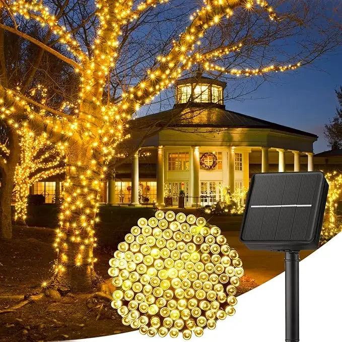 Solar LED String Lights - 8-Mode Waterproof Fairy Lights for Gardens, Weddings, Parties & Outdoor Decor