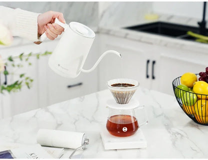 Timemore Fish Smart Electric Pour-Over Kettle 600ml — Temperature Control Coffee Pot for Hand Brew, 220V, Perfect Gift