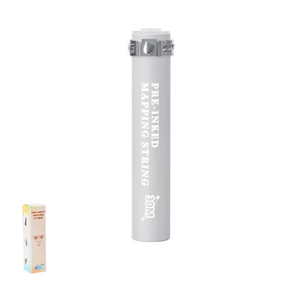 30m Pre-Inked Microblading Mapping String – White Eyebrow Marker Thread for Permanent Makeup & Tattoo Dyeing