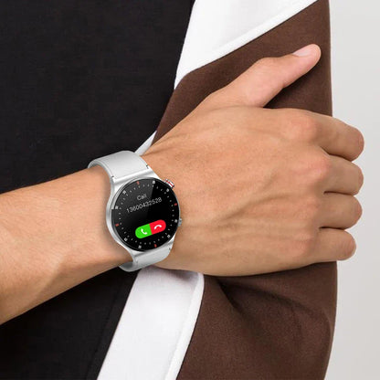 2024 GPS ECG+PPG Smartwatch for Men — Bluetooth Call Sports Bracelet with NFC, Waterproof, Custom Watch Face for iOS & Android