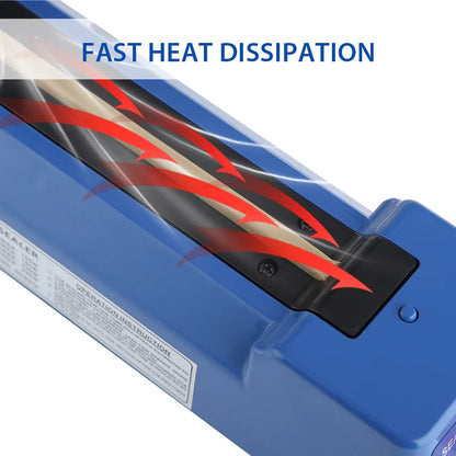Manual Heat Sealer Machine: Impulse Sealer for 8 inch Plastic Bags - Shrink Wrap, Vacuum Sealer Packaging