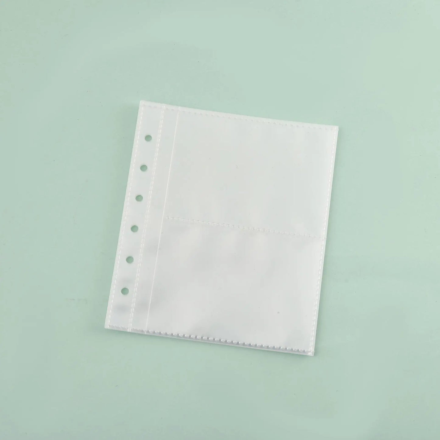 A5/A6/A7 Transparent File Holder Set – 10pcs 6-Hole Loose Leaf PVC Binder for DIY Document Storage