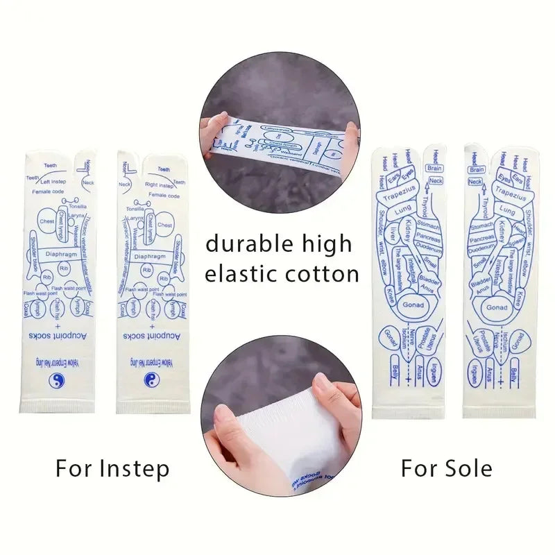 Acupressure Foot Massage Socks – Reflexology & Physiotherapy for Tired Feet Relief