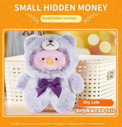 Blind Box Lulu Pig Vinyl Plush – Retro Teddy Series Cute Bag & Desktop Decoration Gift