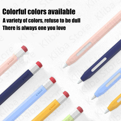 Silicone Pencil Case for Apple Pencil 2nd & 1st - Tablet Touch Stylus Pouch - Portable Protective Cover