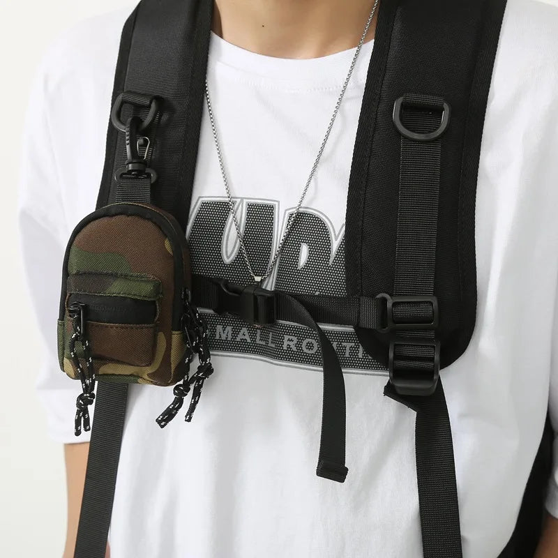 Mini Pendant Bag Key Headset Card Storage Bag - Men's Travel Backpack, Small Chest Bag, Handbag Wallet for Women