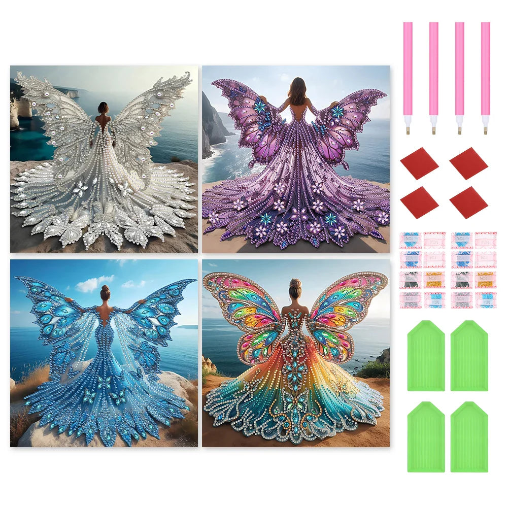 5D DIY Partial Drill Diamond Painting Kit – Girl Design Home Decor 30x30cm