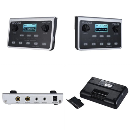 MOOER PE100 Portable Guitar Multi-Effects Processor – 39 Effects, 40 Drum Patterns & 10 Tempo Options