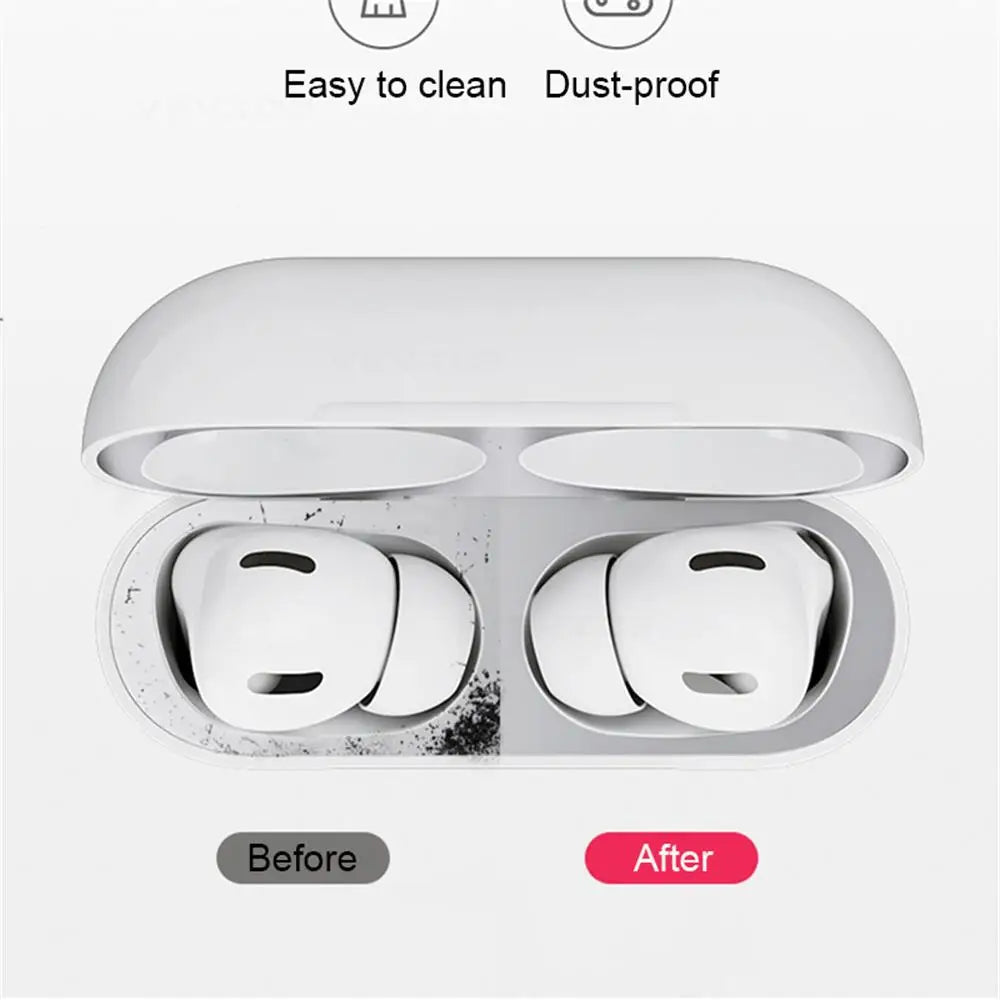 Dustproof Metal Sticker Cover for AirPods Pro 2 – Earphone Protector for Apple AirPods 3, Pro 2 Generation, Charging Box