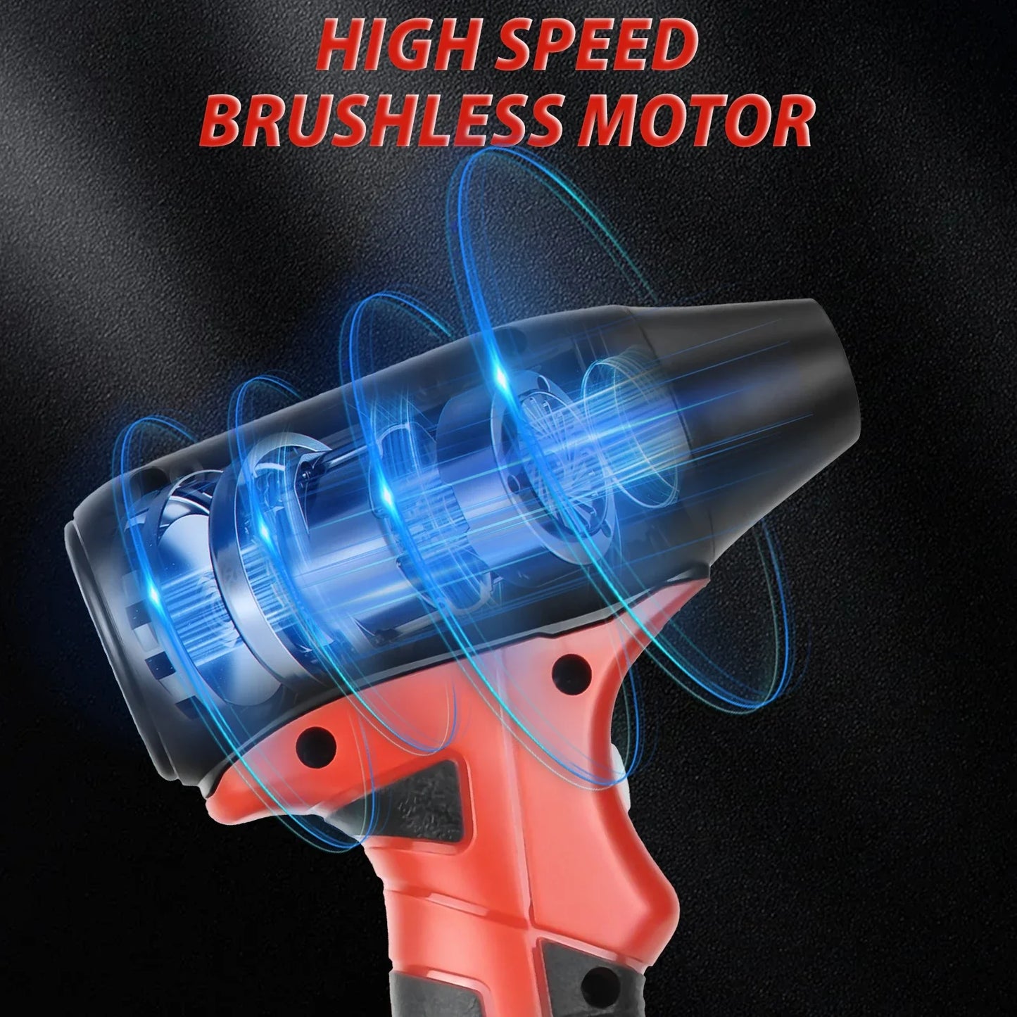 Brushless Jet Blower for Milwaukee – 18V Electric Air Duster with 130,000 RPM, 4-Speed Turbo Fan (Battery Not Included)