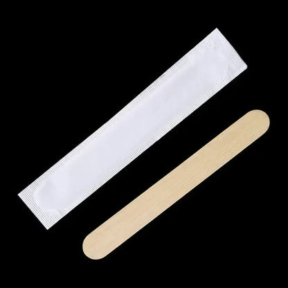 Tattoo & Waxing Wooden Sticks - Disposable Tongue Depressors, Sterilized Beauty Tools, 10/30/50/100/200PCS
