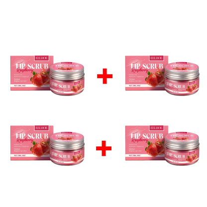 Strawberry Lip Scrub - Exfoliating Moisturizing Lip Care for Dry, Dull & Flaky Lips