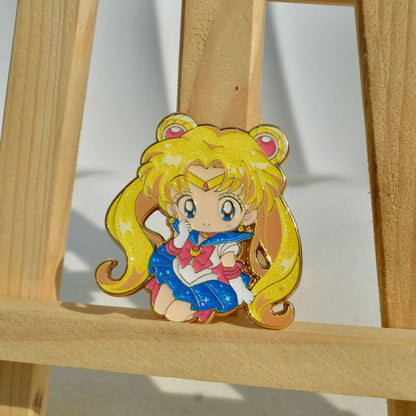 Sailor Moon Usagi Enamel Pin – Kawaii Anime Brooch for Clothes, Backpacks & Gifts