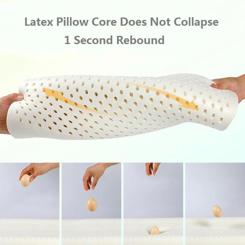 JFLEGAL Thailand Natural Latex Lumbar Pillow – Maternity Pillow for Pregnant Women, Side Sleep Support & Cervical Care