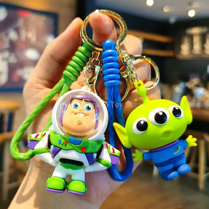 Kawaii Anime Disney Toy Story Keychain – Cartoon Doll Pendant Keyring for Kids, Personalized Gift