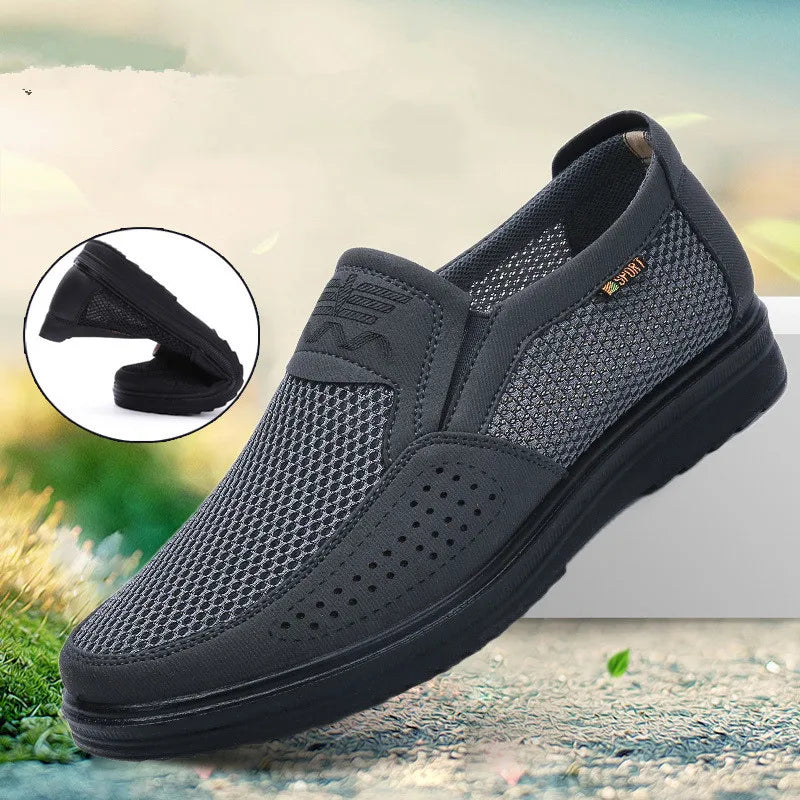 New Comfortable Men’s Casual Shoes – Breathable Mesh, Non-Slip Lightweight Sneakers, Summer Footwear in Big Sizes 38-48