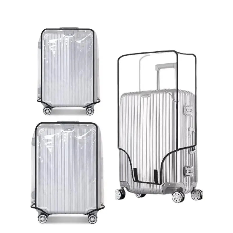 Full Transparent Luggage Cover – Waterproof, Dustproof, Durable PVC Suitcase Protector for Travel