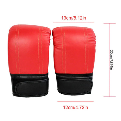 Boxing Gloves for Adults - Unisex Leather Sanda Training Gloves for Men & Women - Sports Protection Mitts
