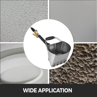 Vevor Cement Mortar Sprayer - Spray Gun for Painting Walls, Ceilings, and More - Includes 4 Jet Hopper Ladle - Construction Tool for Efficient Application