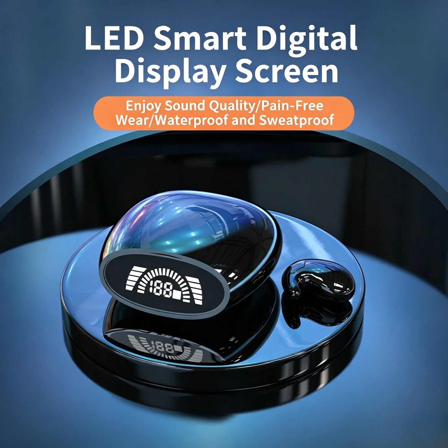 Ultra-Thin Sleep Earbuds - Lightweight Invisible Design with Ergonomic Side-Sleep Fit & Built-In Mic