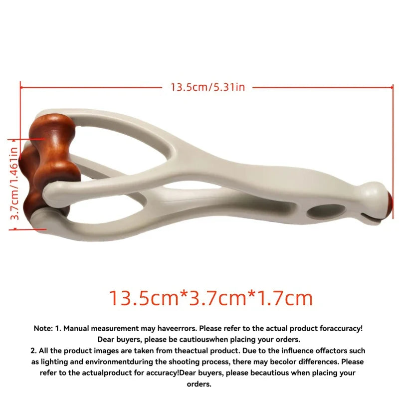 Finger & Hand Massager Roller Tool for Carpal Tunnel Relief – Wooden Acupressure Massage Device for Stress, Pain & Hand Discomfort Relief