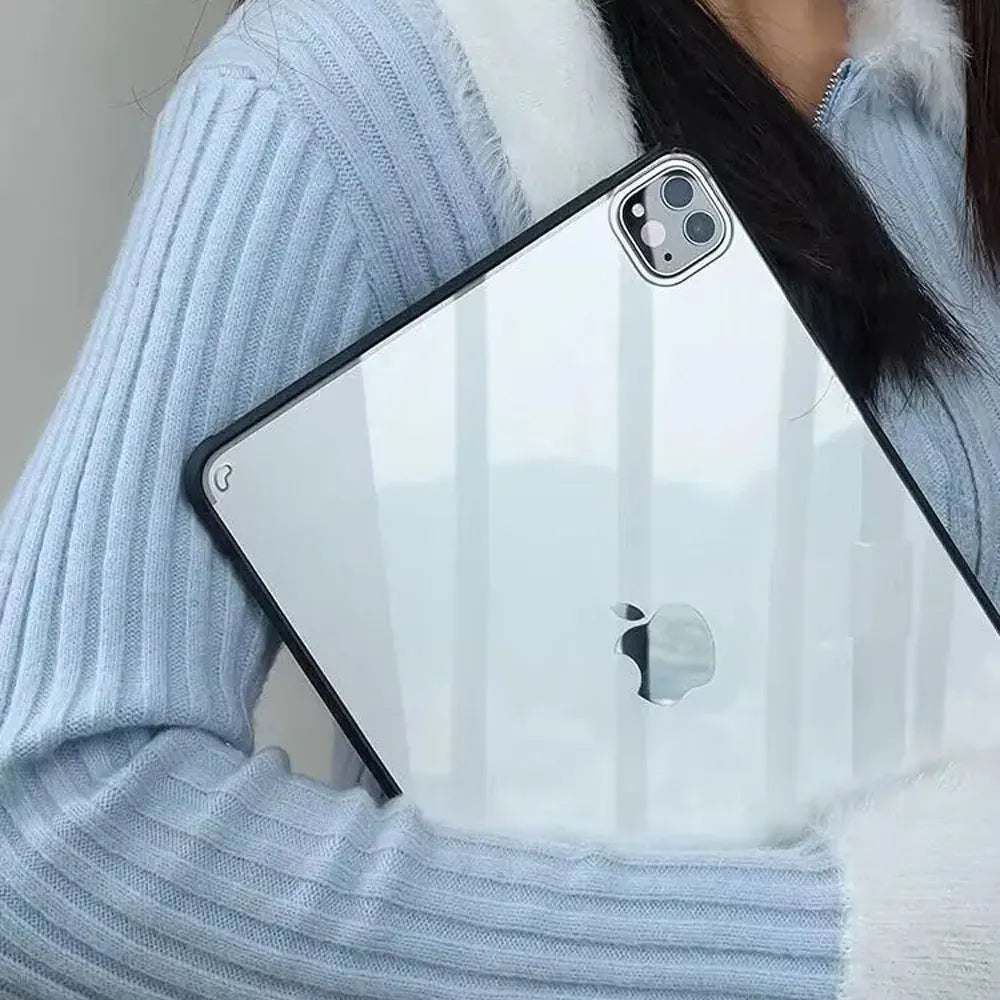 Transparent Silicone Case for iPad Pro 11, 10.2 9/8/7 Gen, 9.7 5/6 Gen, Air 4/5 10.9, Mini 4/5/6