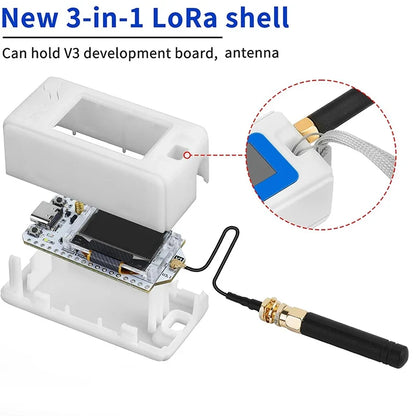 Heltec LoRa 32 V3 Development Board Kit - ESP32 SX1262 Meshtastic 915MHz WiFi BLE OLED IoT Board with Case