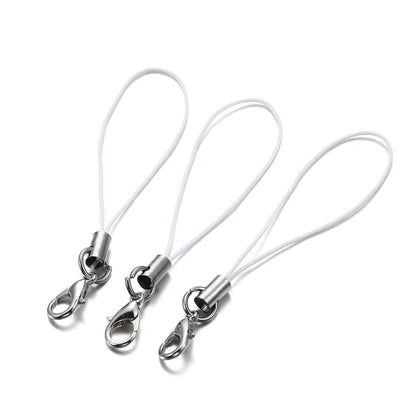 20/50/100PCS Lanyard Strap Cords - Lobster Clasp Rope Keychains for Charms, Pendants, Mobile Accessories & DIY Crafts