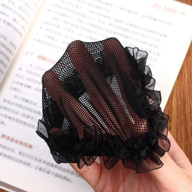 Women’s Ballet Hair Net – Adjustable Elastic Drawstring for High-Quality Weave & Hair Styling