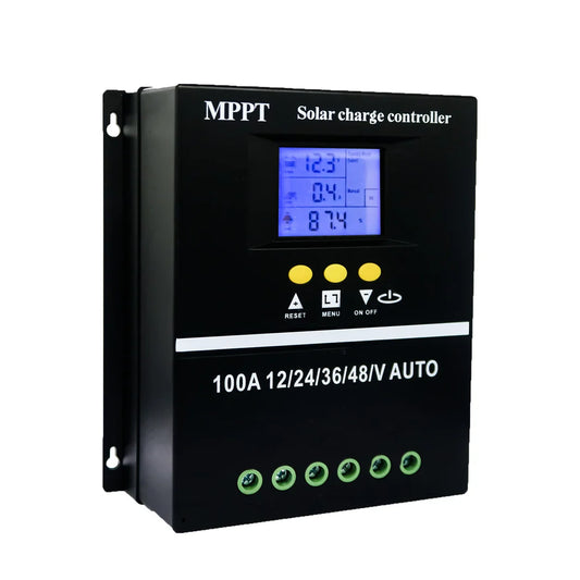 Y&H MPPT Solar Charge Controller 60A 80A 100A — 12V/24V/36V/48V Battery Regulator for Lead-Acid & Lithium