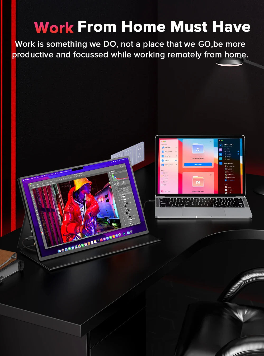 UPERFECT 16-Inch 2K Portable Monitor — 2560x1600, 16:10, 120Hz Gaming Display with 100% sRGB & 500Cd/m² for Xbox, PS5, Switch, Laptop & Mac