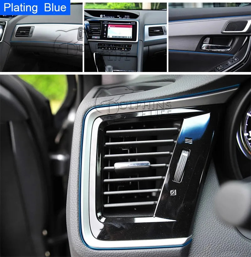 SEAMETAL Car Interior Molding Trim Strips – Flexible Anti-Scratch 5m Decoration Line for Dashboard & Car Styling Accessories