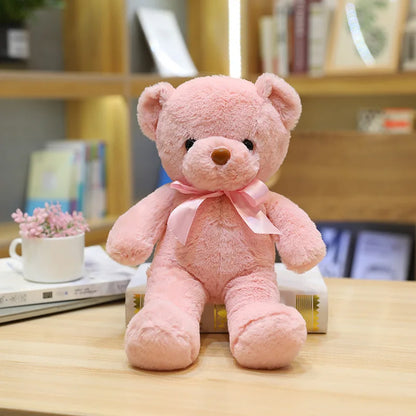 Cute Teddy Bear Plush Toy — Soft Stuffed Animal, Kawaii Cat & Baby Sleeping Plush for Kids, Girls, Home Decor & Gift