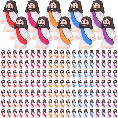 Easter Mini Jesus Figurines – Decorative Toys & Party Favors for Sunday School Crafts, Multiple Sizes