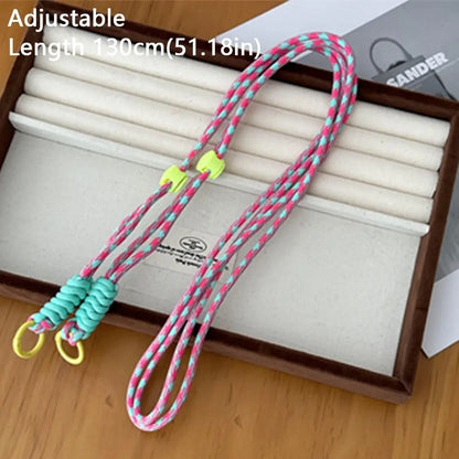 Cute Adjustable Crossbody Bag Chain Strap – Detachable Stripe Shoulder Bag & Phone Hanging Rope Accessory