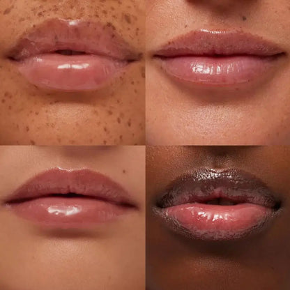 Summer Fridays Vanilla Beige Lip Balm Set – Moisturizing Lip Gloss & Transparent Lipstick with Soft Tube & Mirror