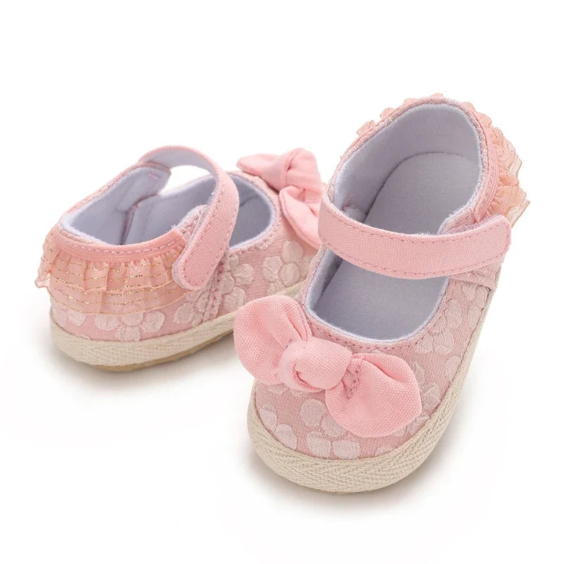 Baby Girls’ Pink Walking Shoes - Comfortable First Shoes for 0–12 Months, Spring & Autumn Footwear