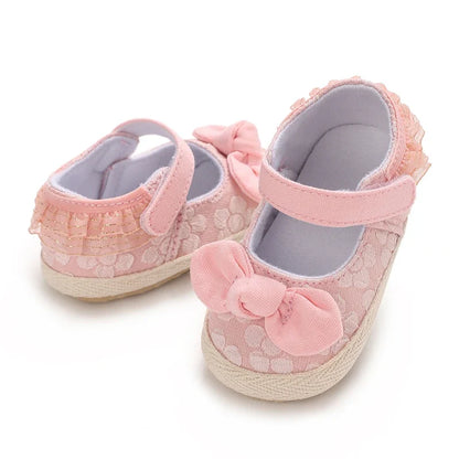 Baby Girls’ Pink Walking Shoes - Comfortable First Shoes for 0–12 Months, Spring & Autumn Footwear