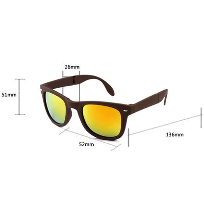 2025 Foldable Square Sunglasses – UV400 Men’s Driving & Women’s Outdoor Sports Cycling Goggles