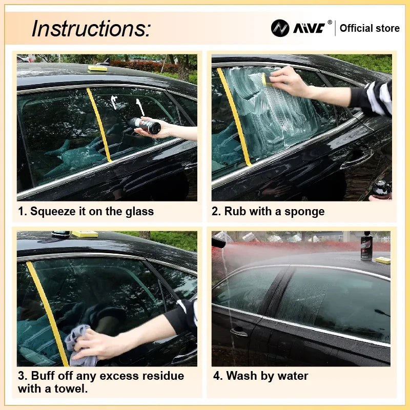 Glass Polishing Compound & Oil Film Remover – Car Windshield Deep Cleaning Paste for Clear Windows & Auto Detailing