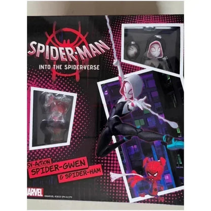 2024 Spider-Man & Gwen Action Figures — Spider-Verse Collection with Miles Morales Sentinel | Anime Toys Christmas Gift