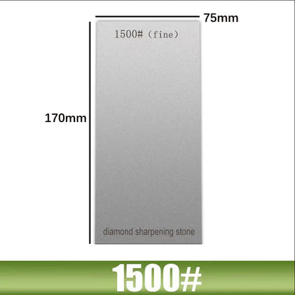 1000 Grit Diamond Plate Sharpening Stone – Large Whetstone for Professional Knife & Blade Sharpening, Apex Edge Tool